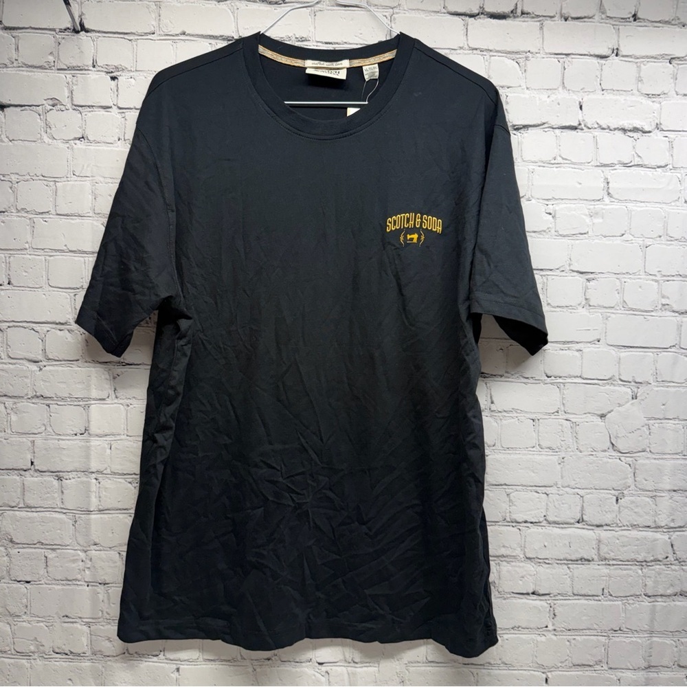 Scotch & Soda Amsterdam Black Tee size xl nwt